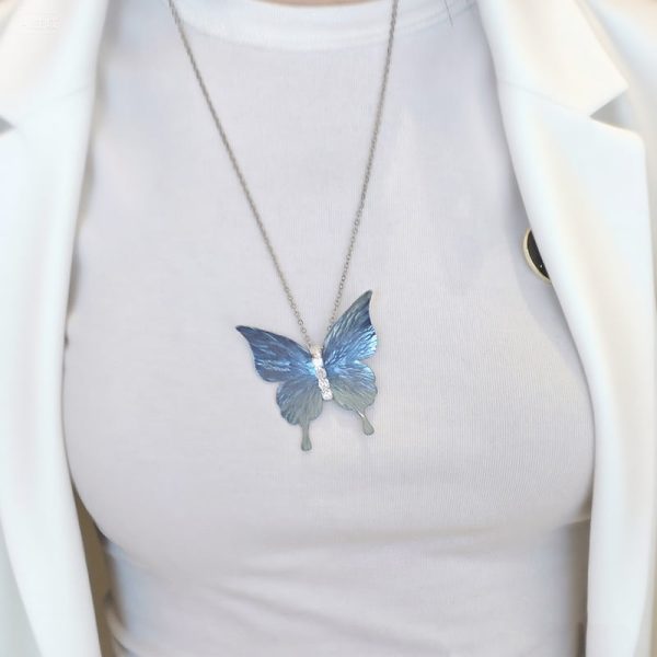 Tahoe Blue Titanium Necklace - Image 5