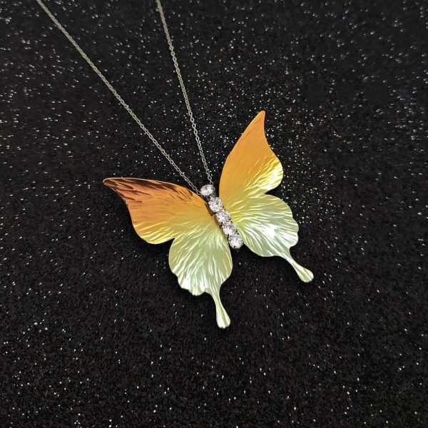 Manhattan Golden Hour Titanium Necklace