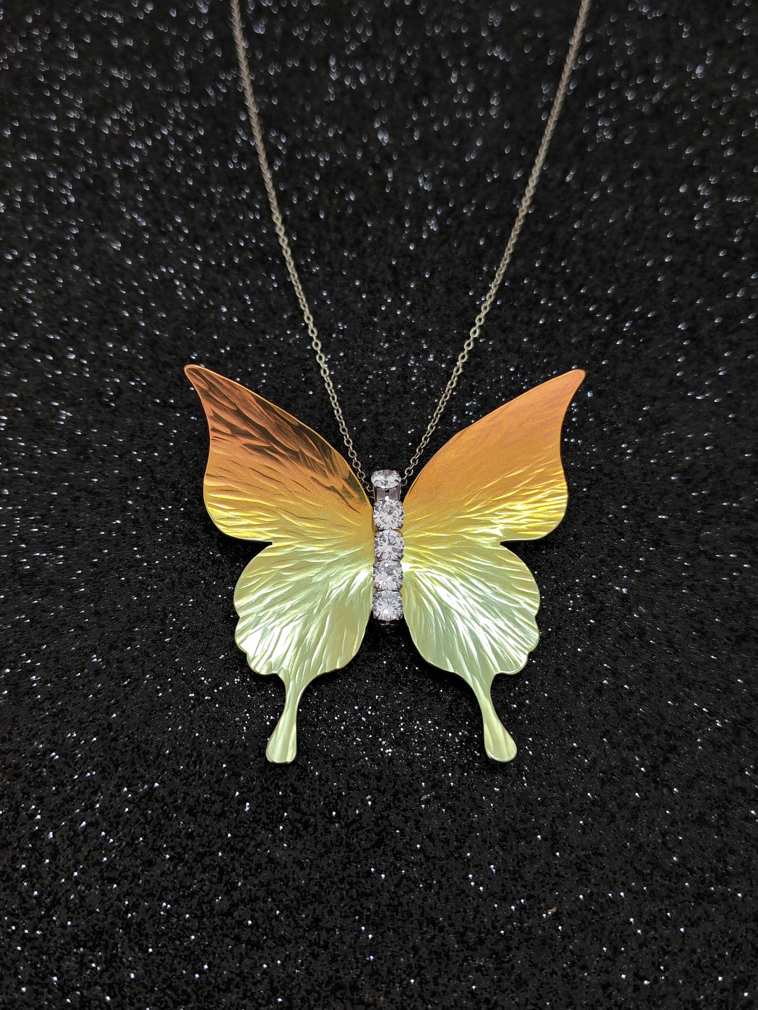 Manhattan Golden Hour Titanium Necklace